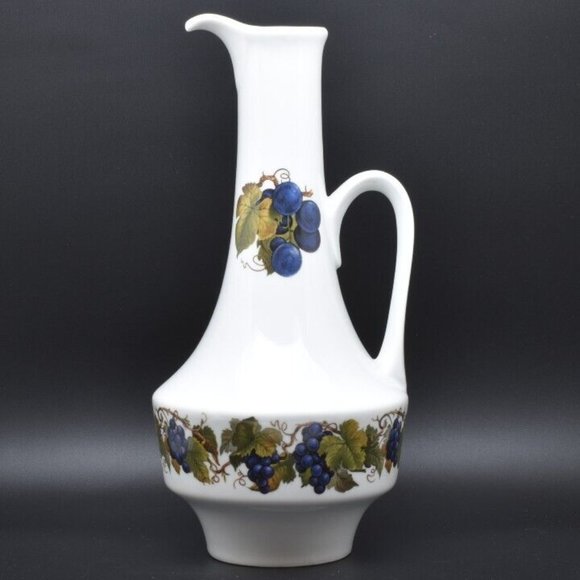 Naaman Accents Porcelain Decanter / Pitcher, Israel, Grapes - Picture 1 of 7